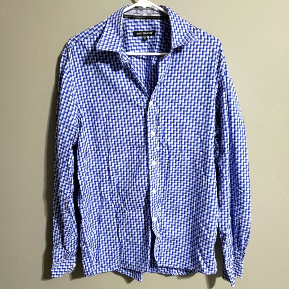 Report Collection blue dress shirt